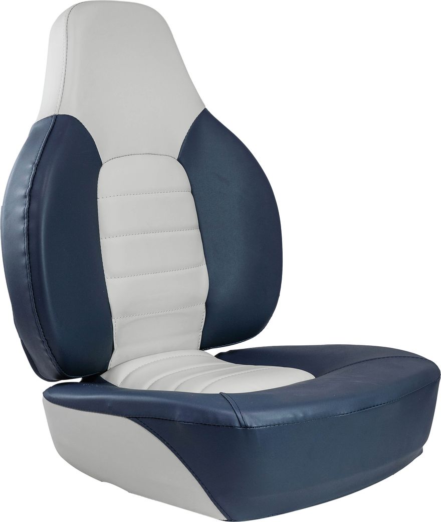 Кресло складное мягкое FISH PRO, цвет серый/синий