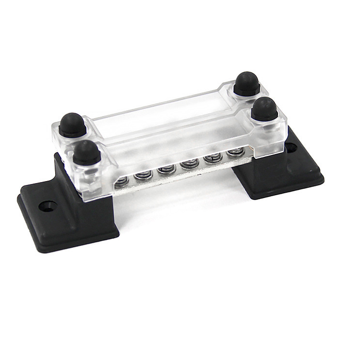 Клемма электромонтажная M4×12 двойная 150А/48В с крышкой NEKEKE