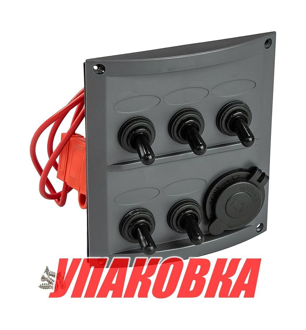 Панель бортового питания 5 переключателей, разъем (упаковка из 24 шт.)