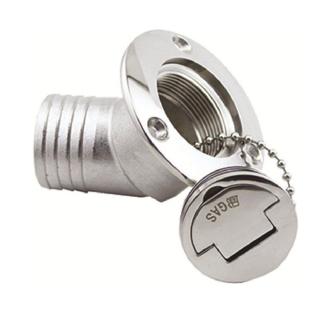 Горловина заливная угловая для бензина 50 мм, Marine Rocket