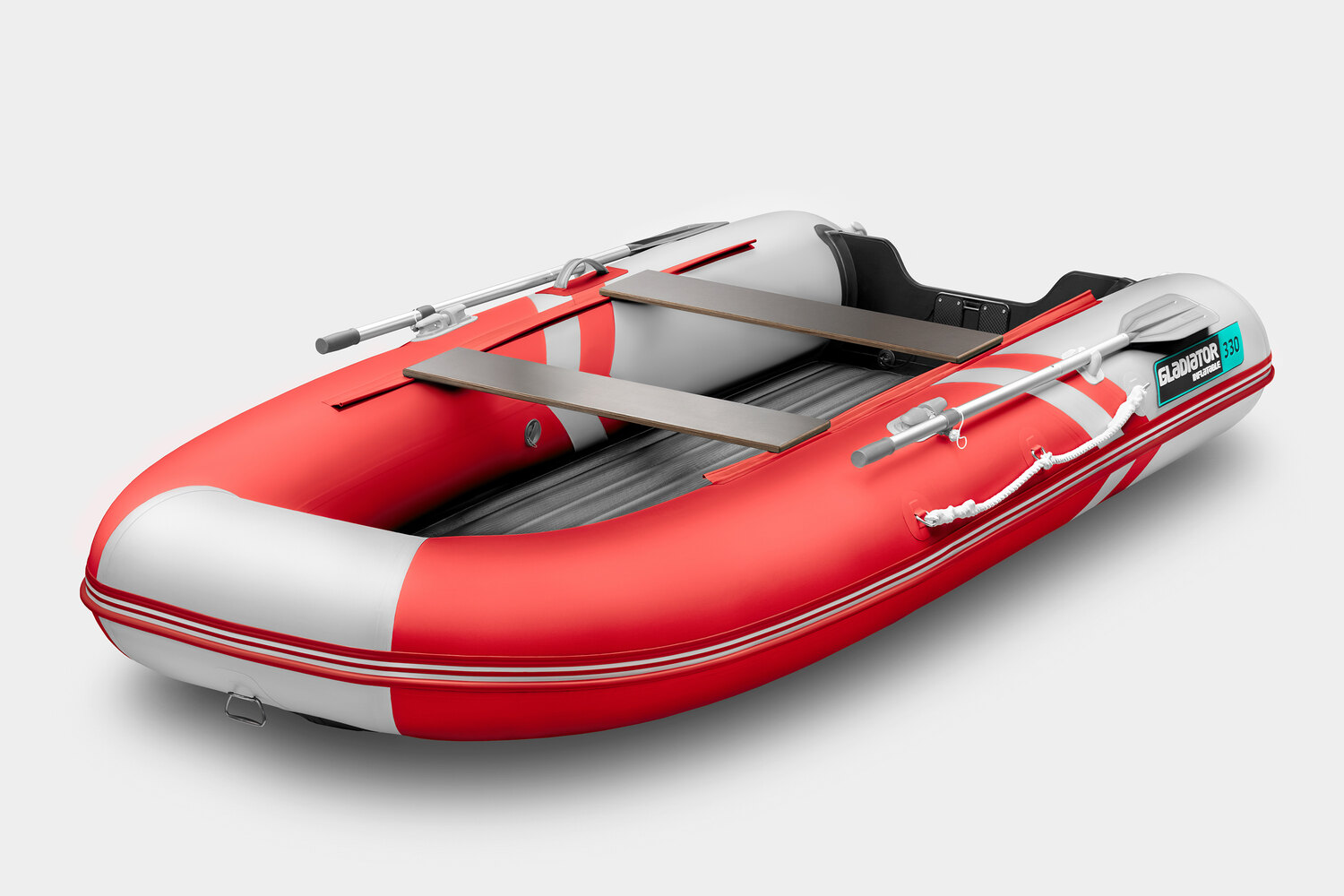 Надувная лодка (НДНД) GLADIATOR E330S красно-белый (СПБ)
