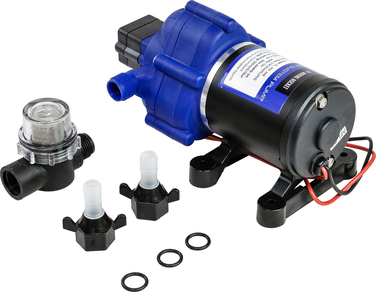 Помпа водоподающая мембранная Marine Rocket, 12 В, 11 л/мин, 3.7 бар, 9А