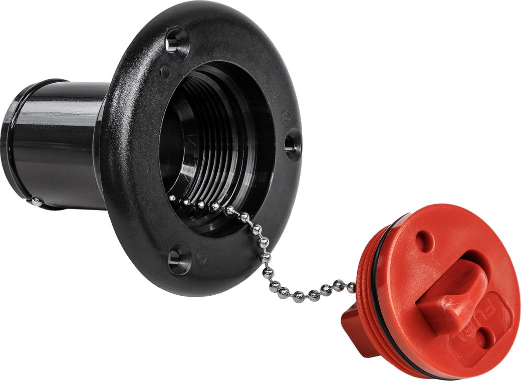 Горловина заливная для топлива, пластиковая, черная, под шланг 38 мм, Marine Rocket (упаковка из 20 шт.)