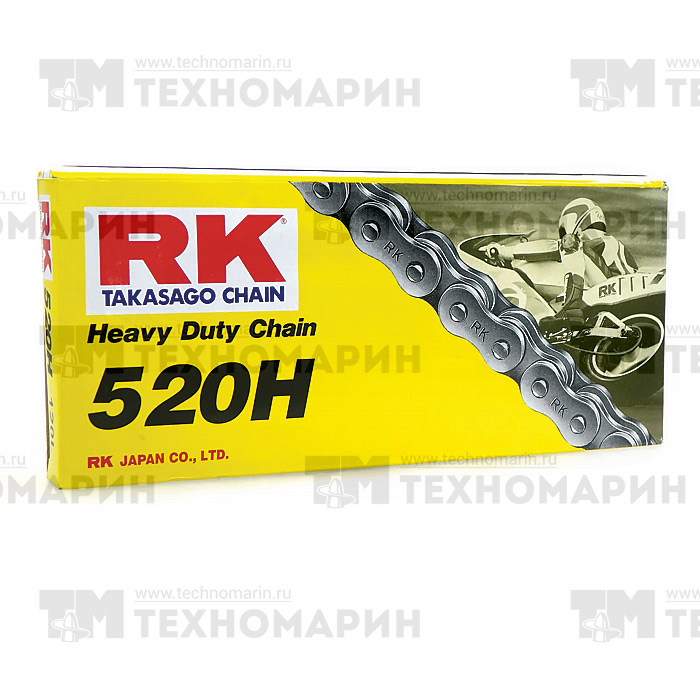 Цепь для мотоцикла до 250 см³ (без сальников) 520H-120 Цепь для мотоцикла до 250 см³ (без сальников) 520H-120