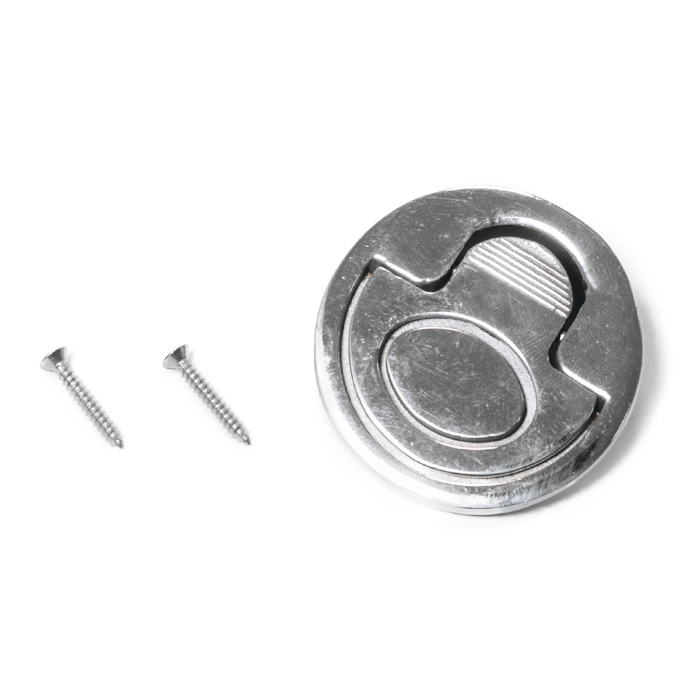 Ручка потайная круглая SUNFINE 51.5мм, нержавеющая сталь