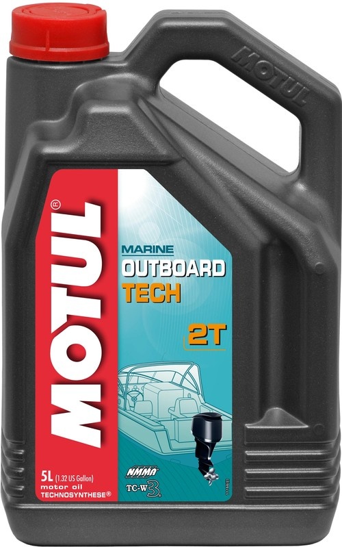 Масло моторное 2-х тактное для лодочных моторов полусинтетическое Motul Outboard TECH 2T 5л