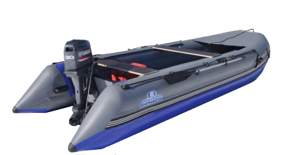 Лодка ПВХ Выдра Шерпа 430 Jet серый