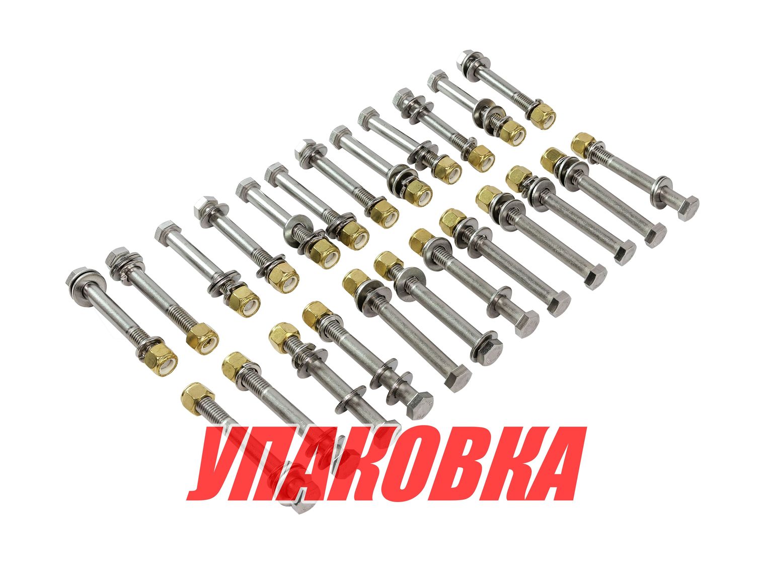 Комплект болтов для установки подъемника Double Jac для 2-х моторов на катер (8x4", 8x4.5") (упаковка из 3 шт.)