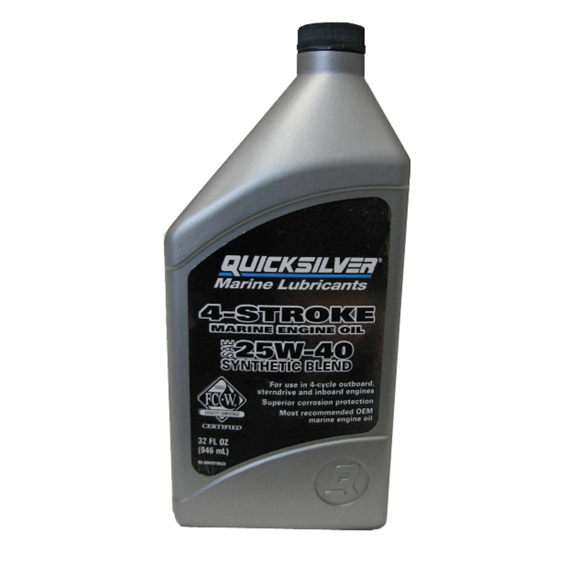 Масло для 4-х тактных лодочных моторов минеральное Quicksilver 25W40 1л