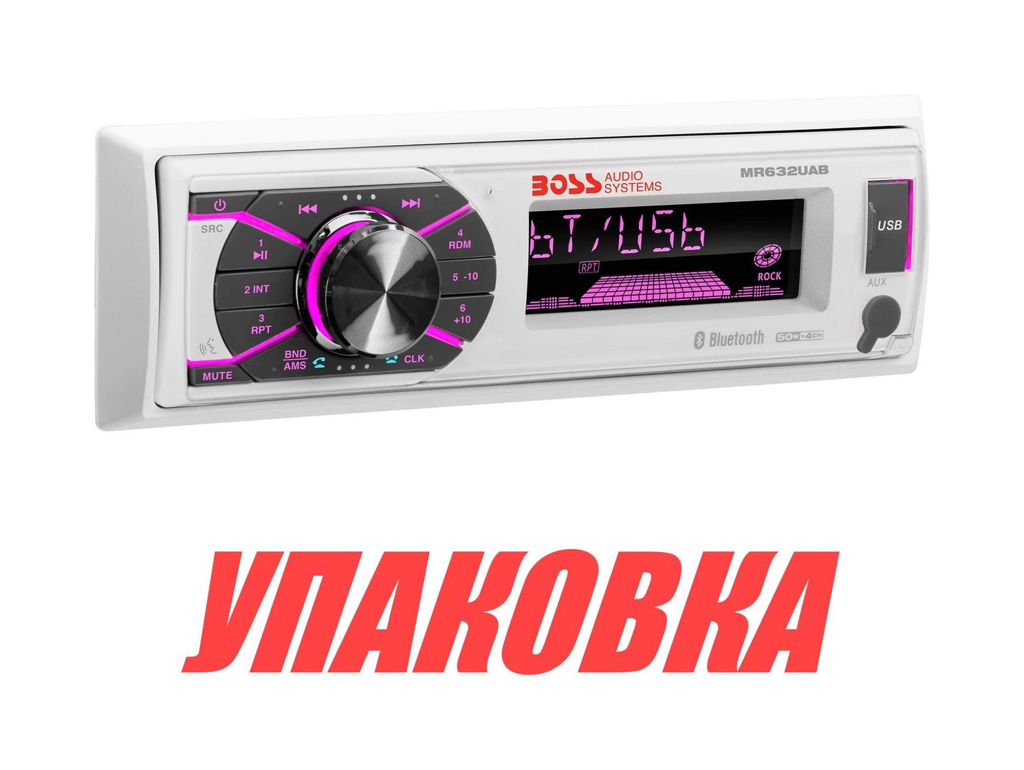 Морская магнитола 1DIN BOSS MR632UAB (упаковка из 3 шт.)