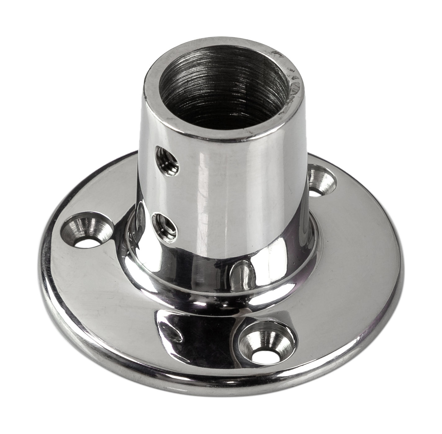 Основание стойки леера 7/8"(22,2 мм), 90 град, круглое