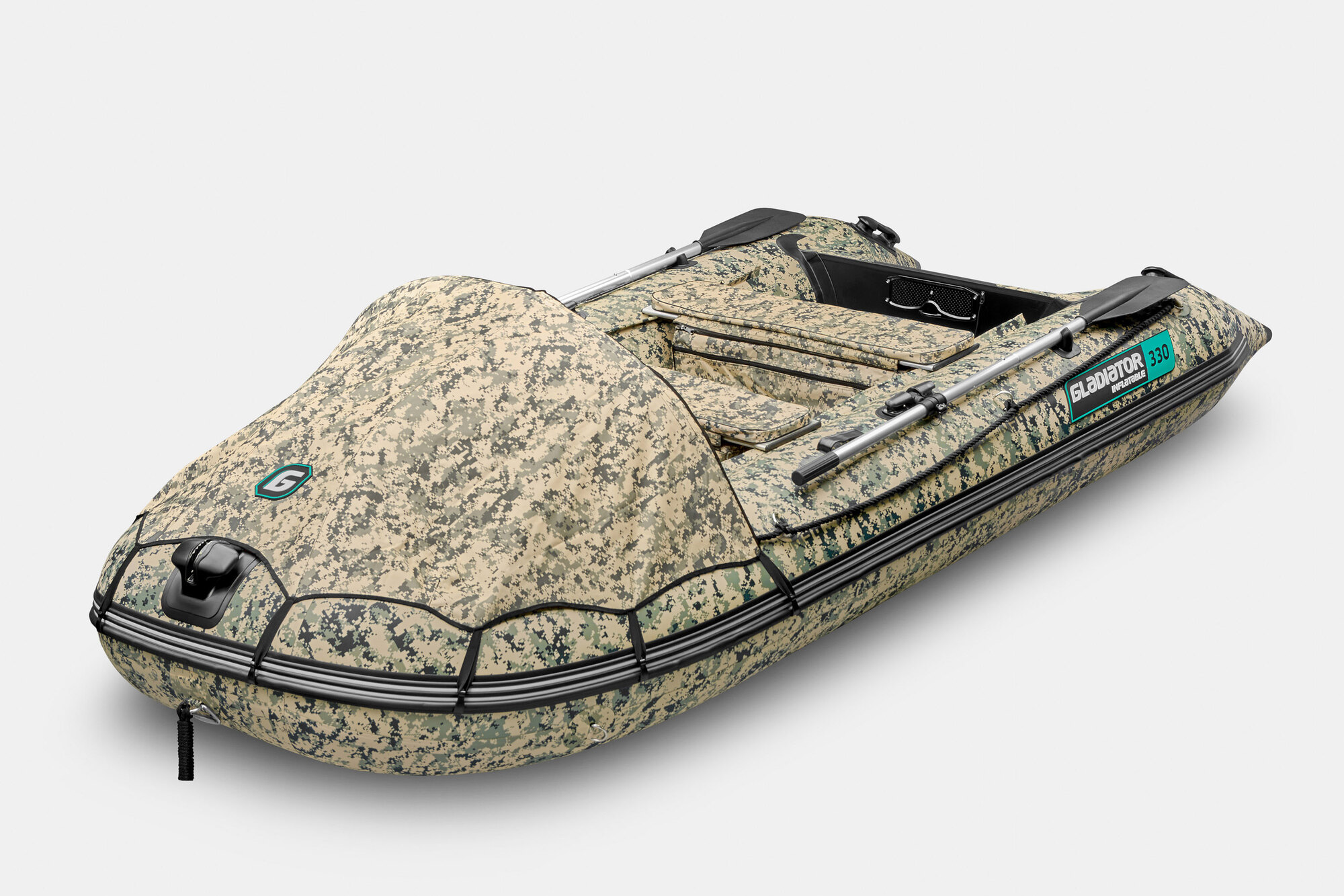 Надувная лодка GLADIATOR C330AL цифровой камуфляж