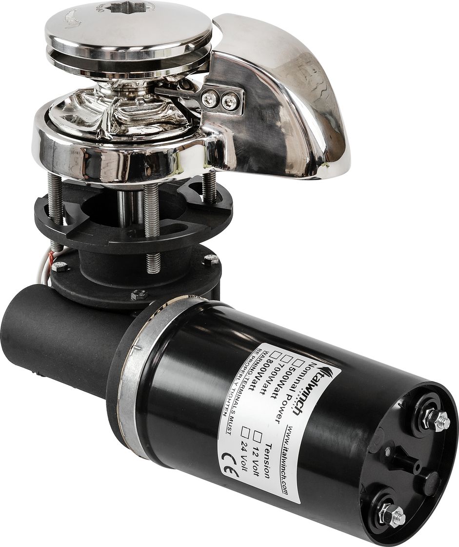 Лебедка якорная CL-S без барабана, 500Вт, 12В, цепь 6мм