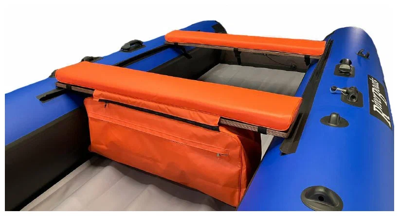 Комплект из 2-ух мягких накладок,одна из них с сумкой 900х230 мм оранжевый (КМН)