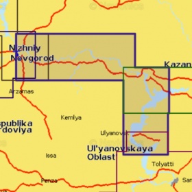 Карта Navionics 5G627S2 Н. Новгород - Ульяновск Карта Navionics 5G627S2 Н. Новгород - Ульяновск