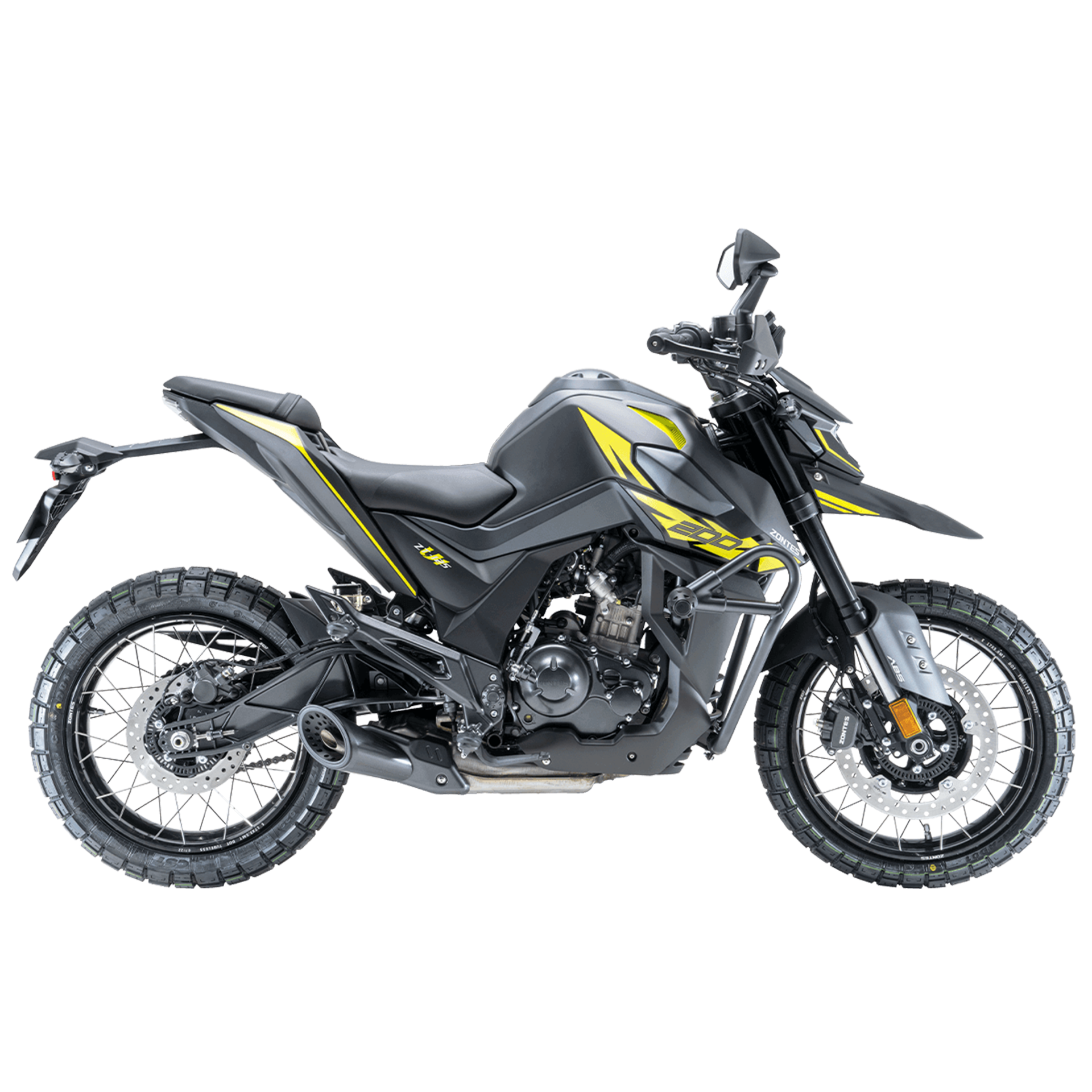 Мотоцикл Zontes ZT200-U1 серебряный/желтый