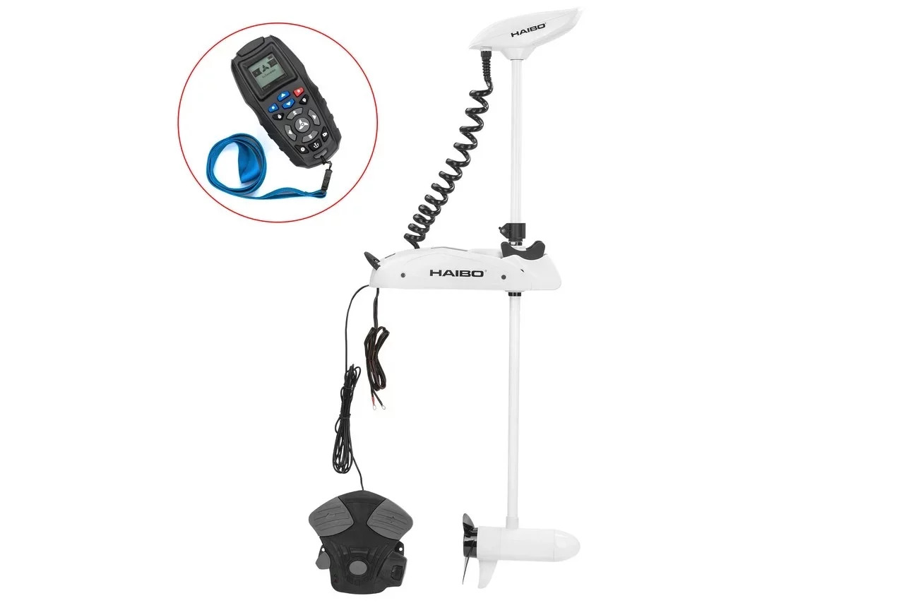 Лодочный электромотор Haibo P65 54" GPS iPenguin (Компас+Площадка) 