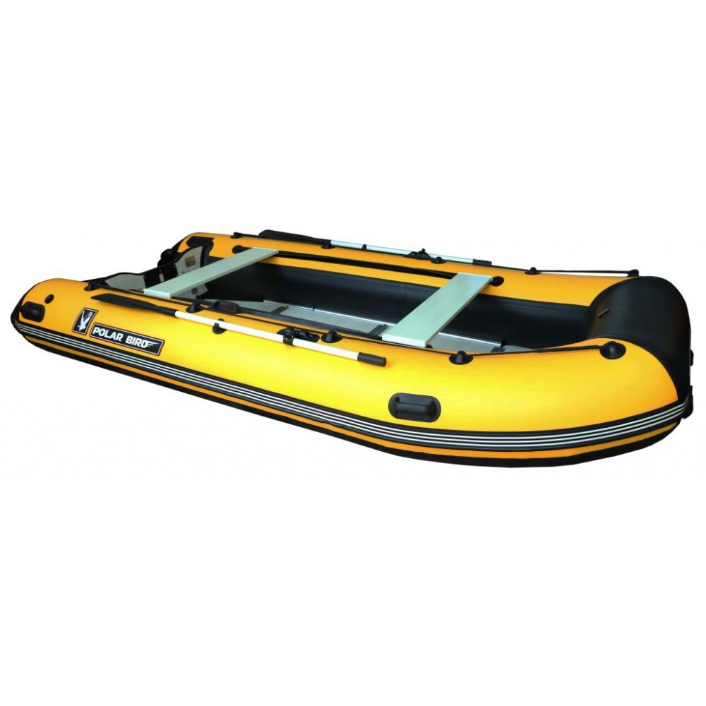 Лодка ПВХ (НДНД) Polar Bird PB-385M Merlin "Кречет" черно-желтый