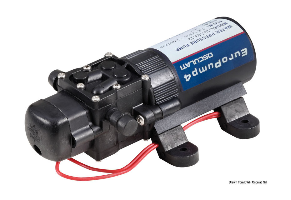 Помпа автоматическая Europump 4 низкого энергопотребления, 12 В, 3.8 л/мин, 2.8 бар, 2,6 A