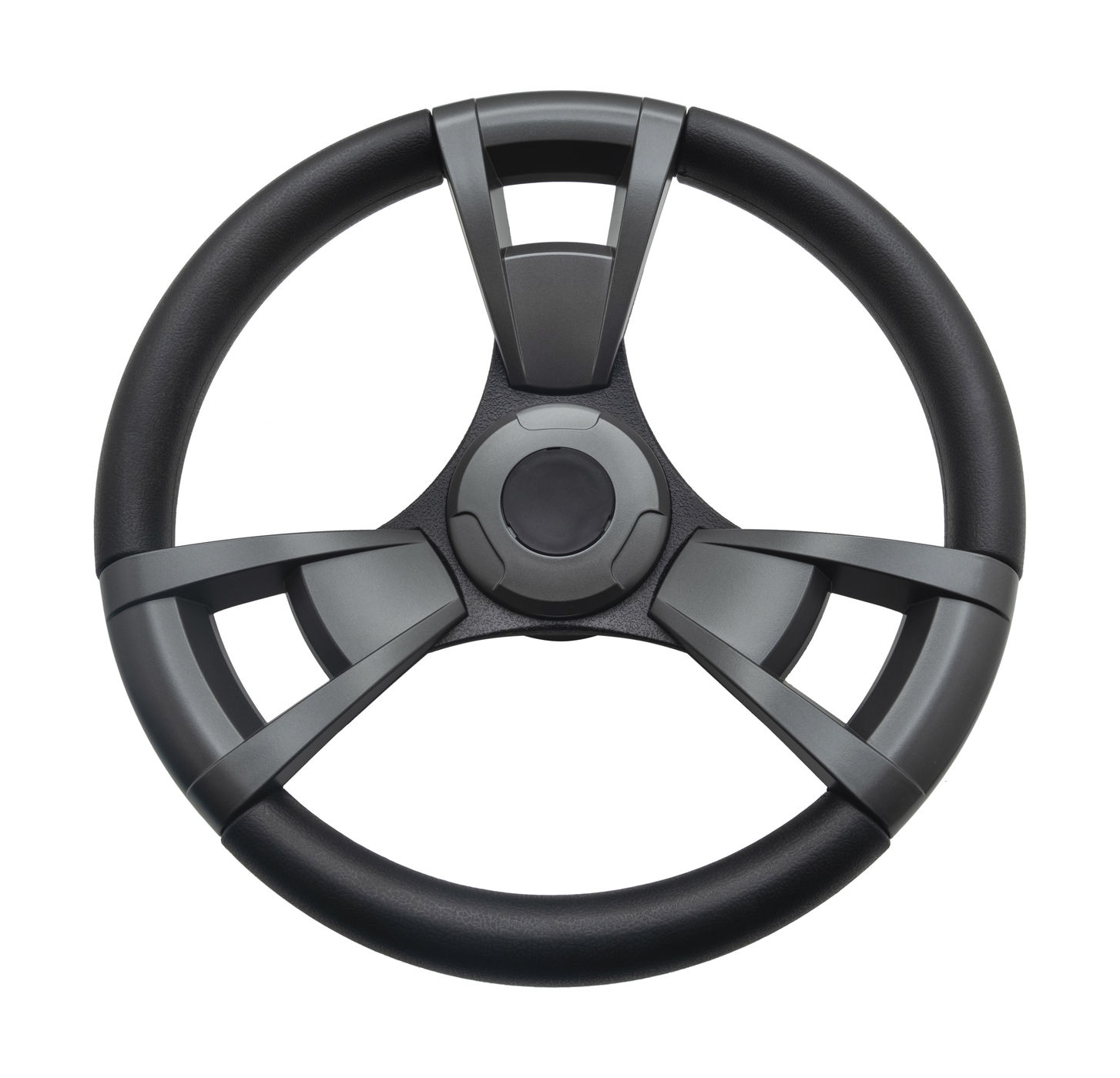 Рулевое колесо GUSSI 013 хром черный, д.350 мм