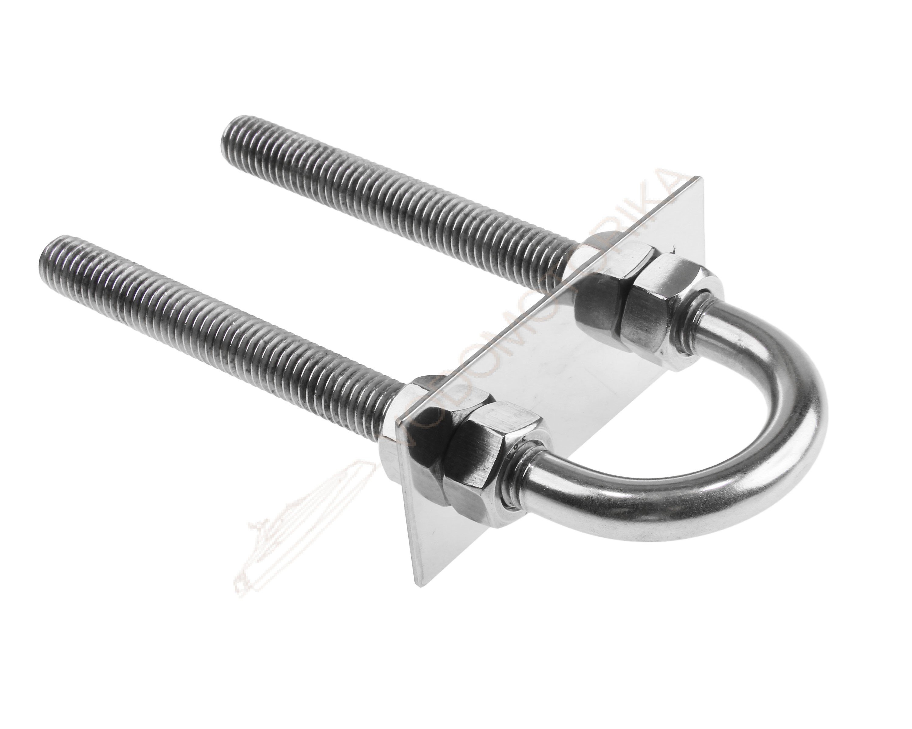 Рым болт U-образный D13мм, Lрез.76 мм