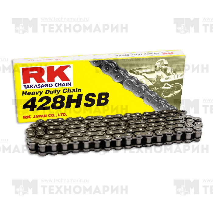 Цепь для мотоцикла до 200 см³ (без сальников) 428HSB-140 Цепь для мотоцикла до 200 см³ (без сальников) 428HSB-140