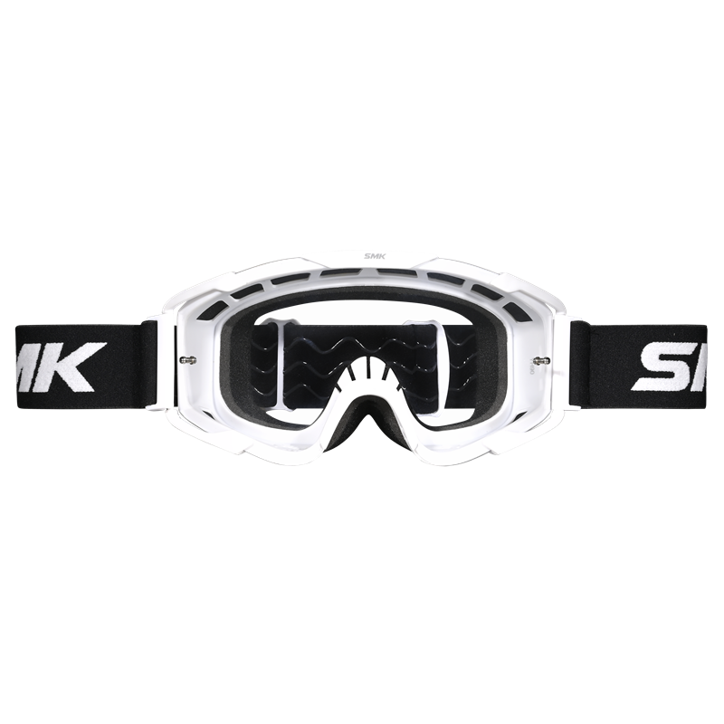 Очки кроссовые SMK TERRAIN, цвет белый, с прозрачной линзой