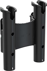 Держатель спиннинга 2 стакана черный, SeaFlo (упаковка из 10 шт.)