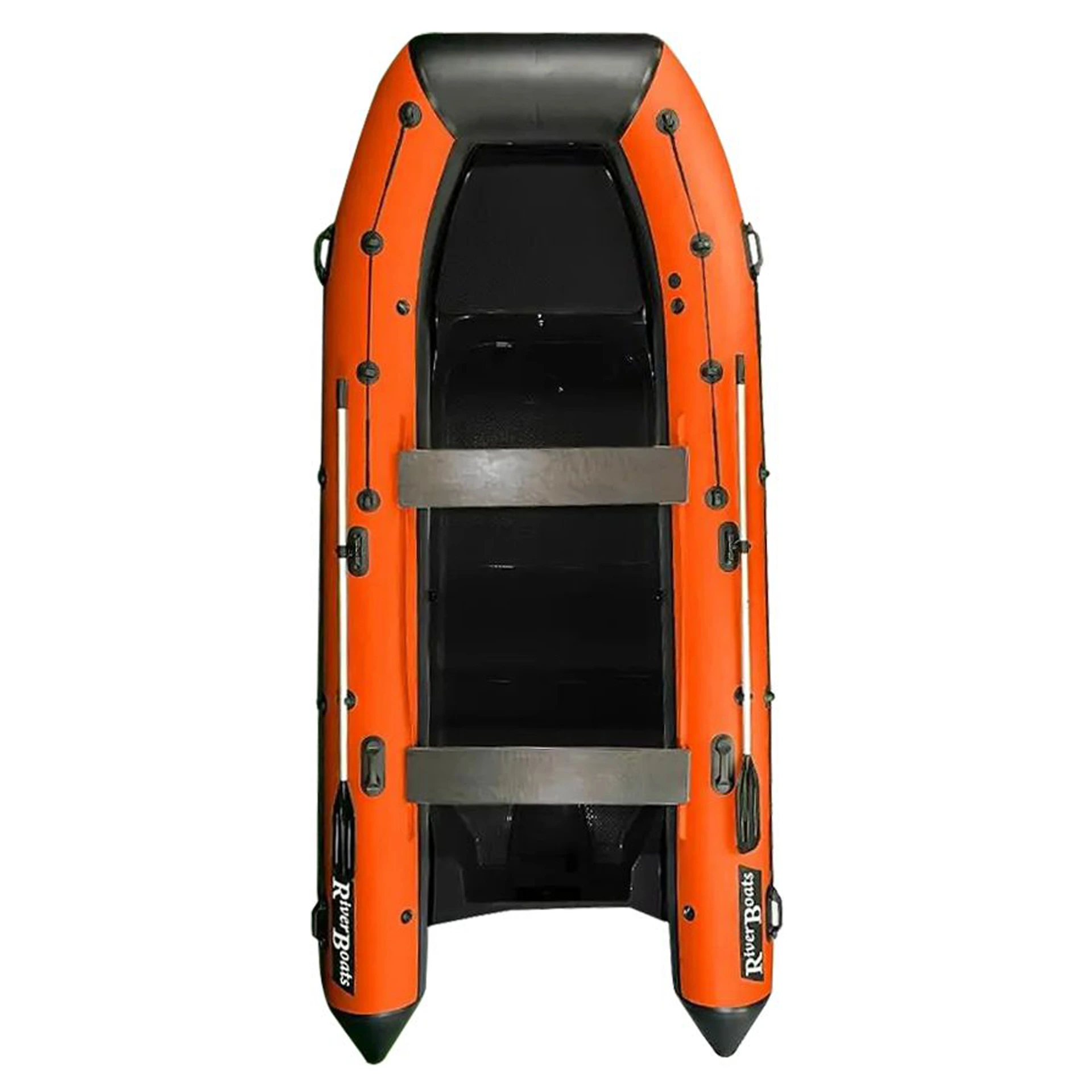 Лодка RIB River Boats RB 430,дейдвуд S,носовая утка черная,черно-оранжевый