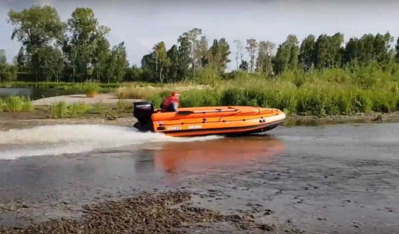 Лодка ПВХ Solar-430 Super JET с тоннелем