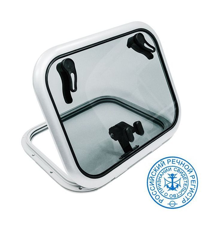 Люк палубный распашной Альбатрос 572x457 (черное исполнение) Люк палубный распашной Альбатрос 572x457 (черное исполнение)