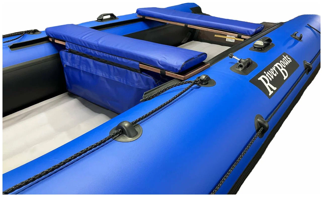 Комплект из 2-ух мягких накладок,одна из них с сумкой 900х230 мм синий (КМН)