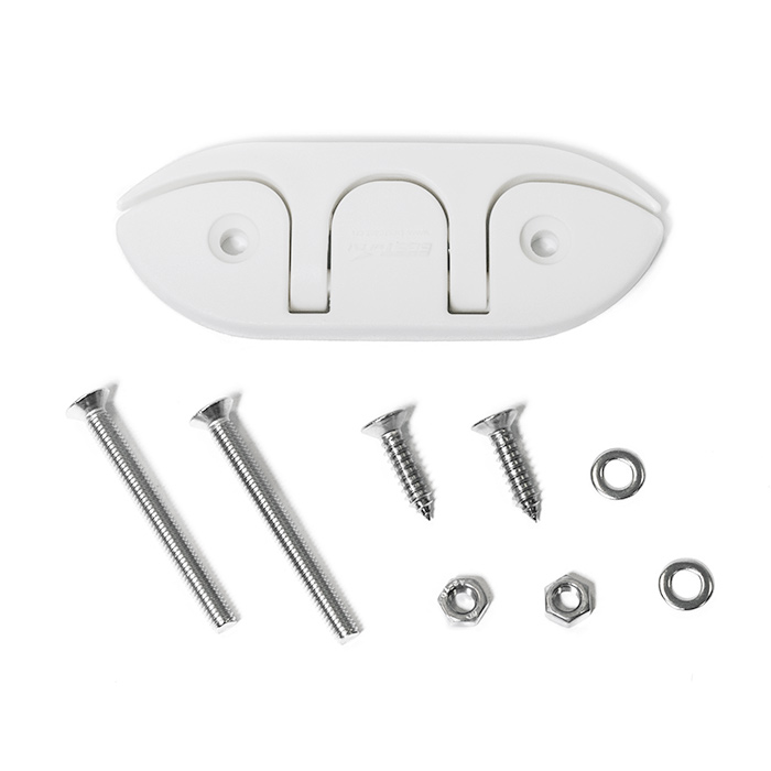 Утка швартовая складная SUNFINE 120 мм, белый нейлон