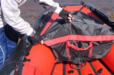 Носовая сумка (86*65*28 см), Black/Red (Badger)