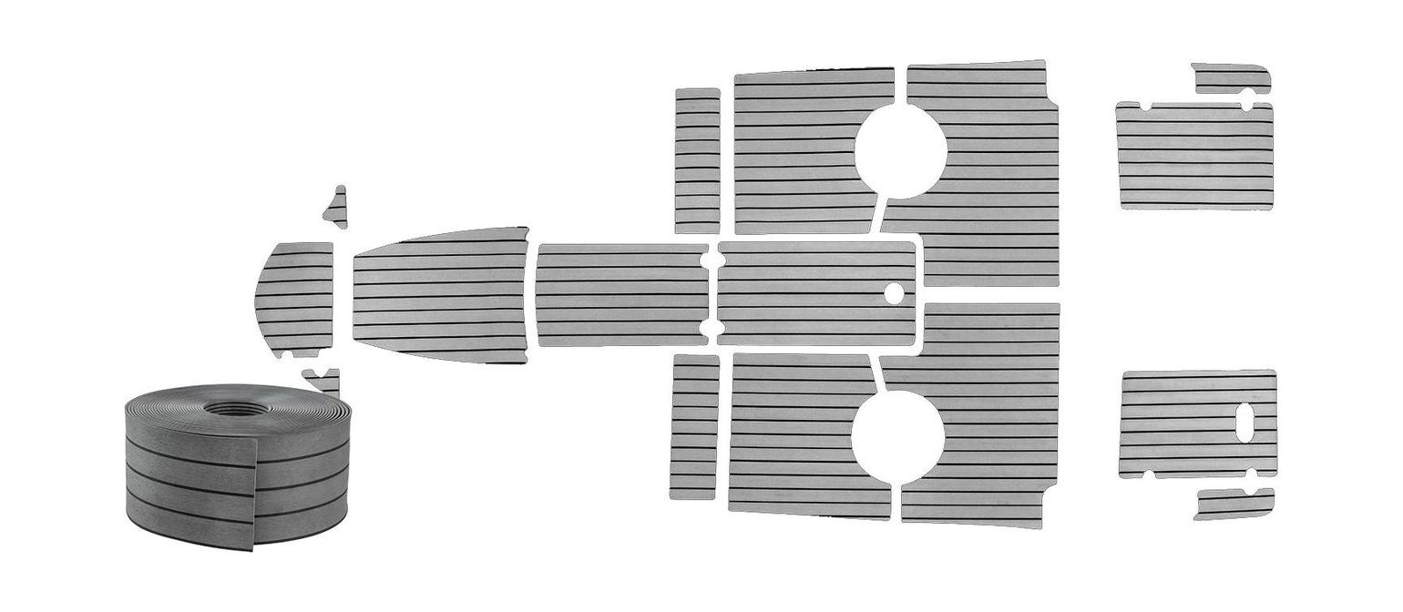 Комплект палубного покрытия для Феникс 510BR, тик темно-серый, Marine Rocket