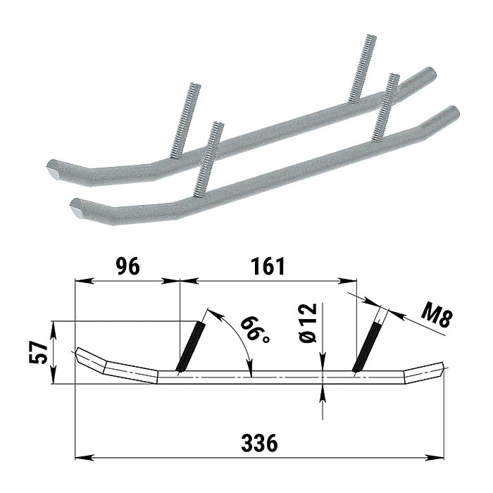 Конек лыжи 1820 BRP (без вставок)