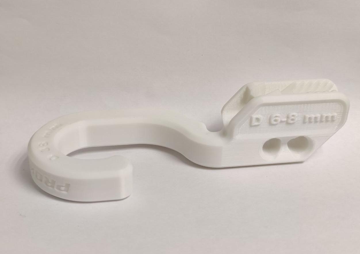 Держатель кранца на трубу 38 мм белый (к-кт 2шт), Прокатись.Ру