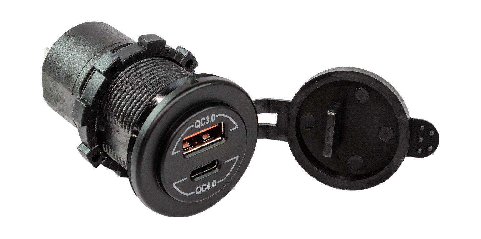 Разъем USB QC3.0 5в 2.4А и USB QC4.0