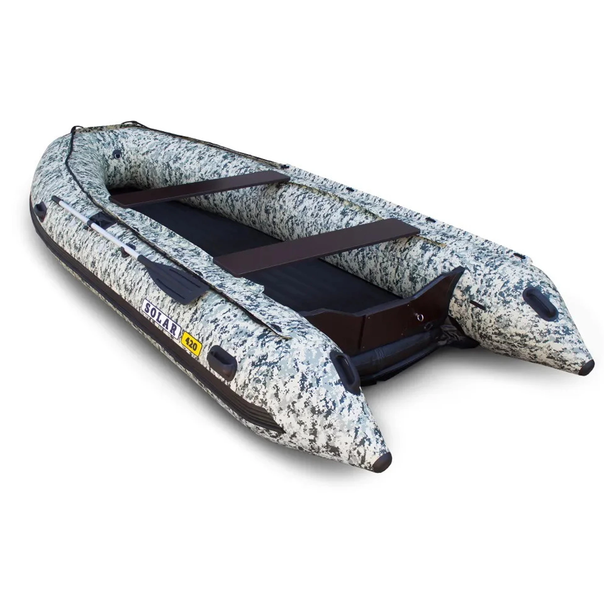 Лодка ПВХ Solar Максима-420К серый