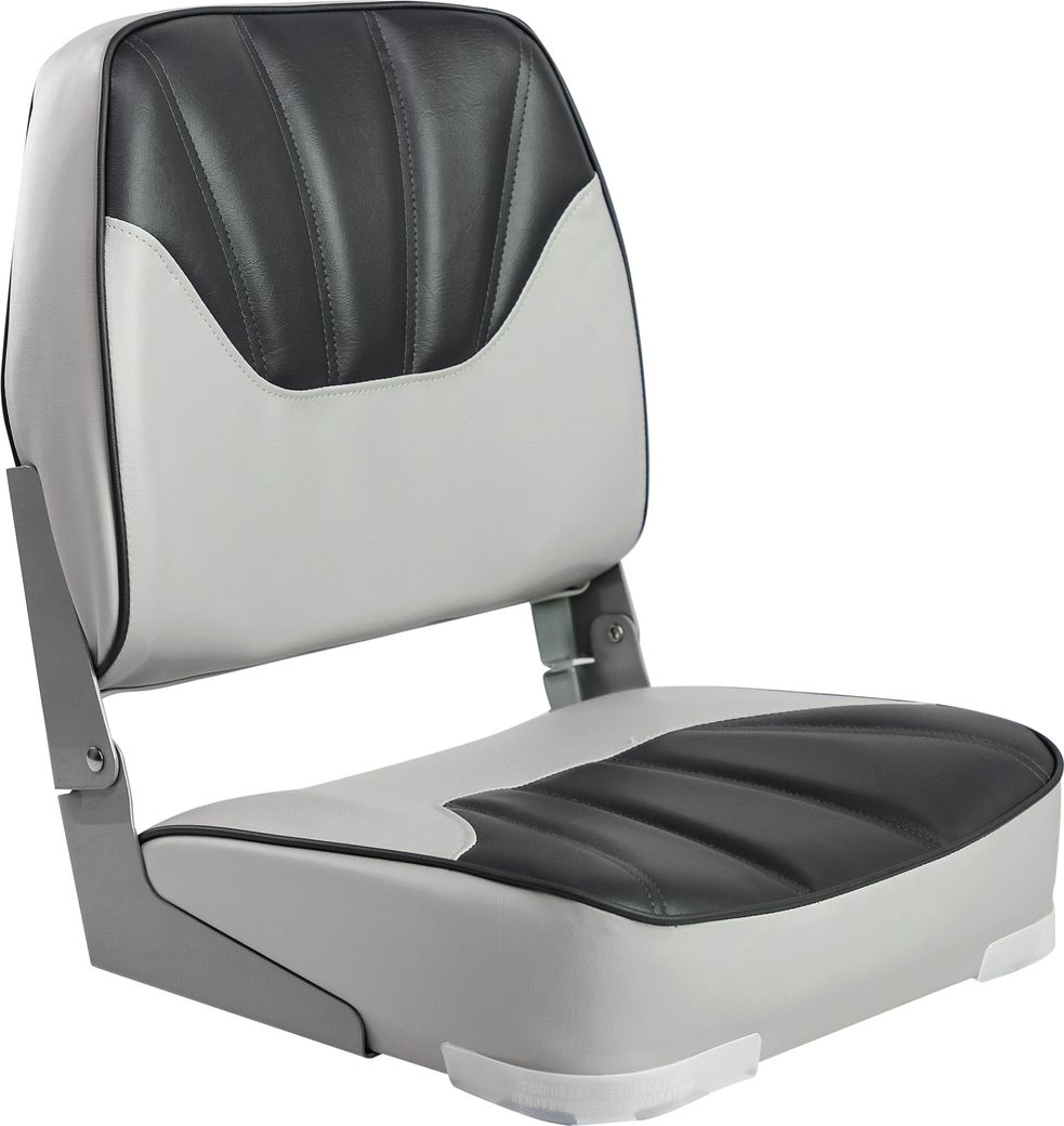 Кресло мягкое складное, обивка винил, цвет серый/угольный, Marine Rocket (упаковка из 2 шт.)