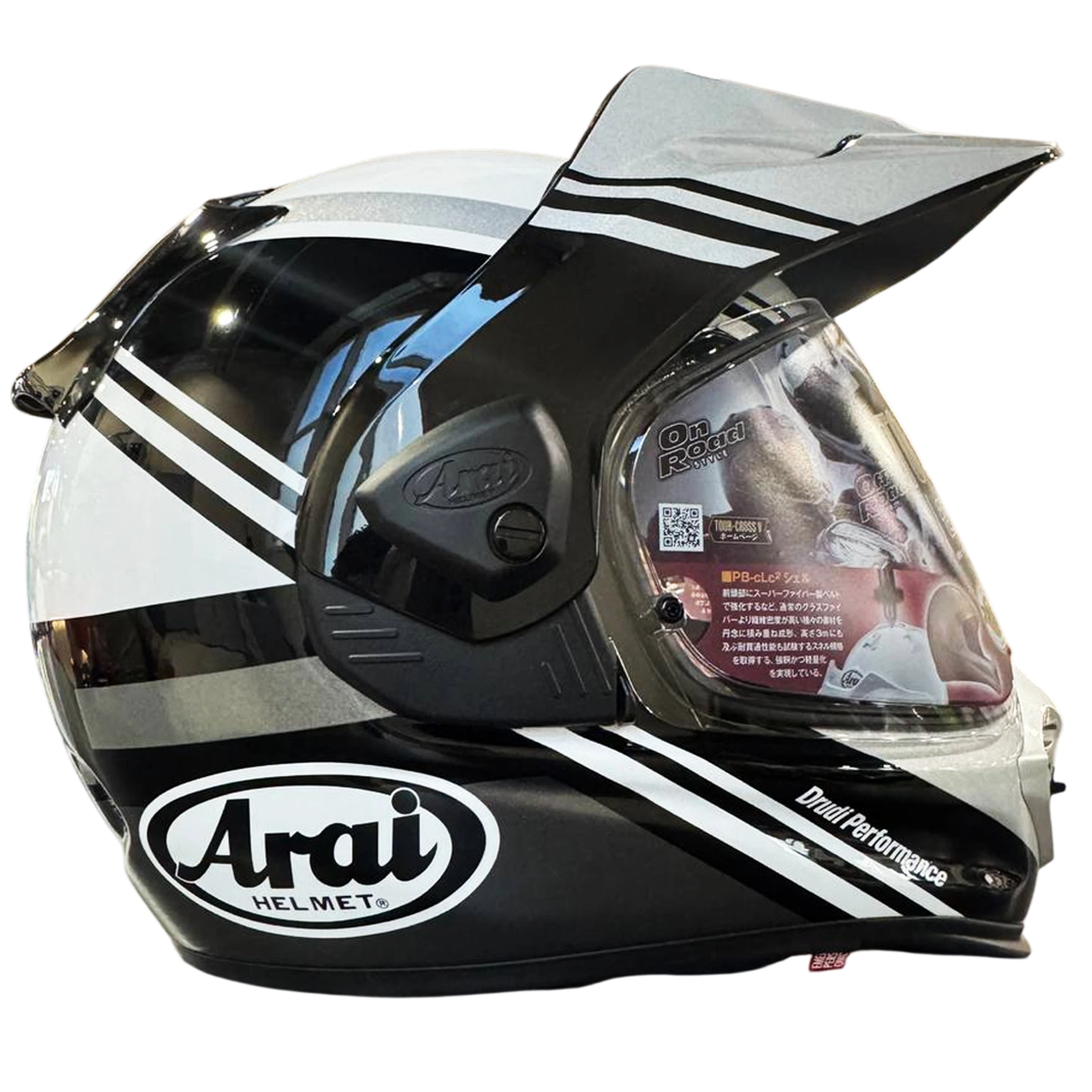 Шлем Arai Tour Cross X5 Cosmic Silver, белый/серебристый, размер L (RR)