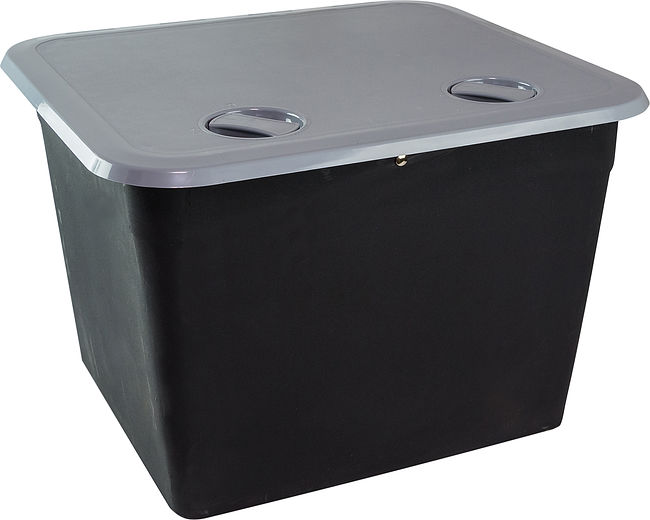 Ящик врезной с крышкой, серый, 459х514х330 мм