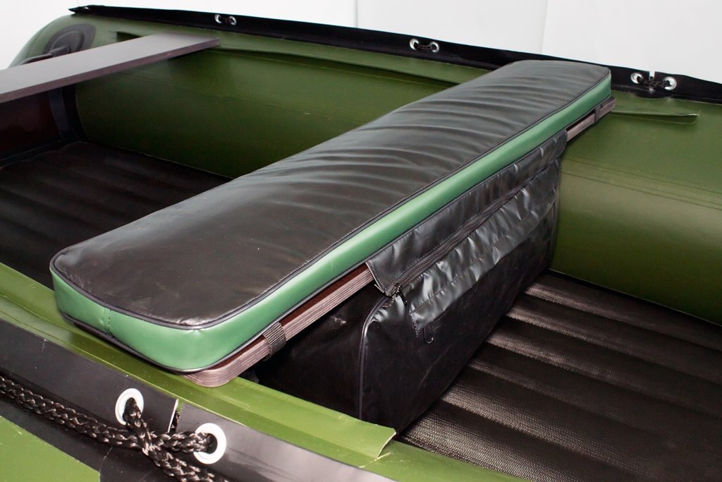 Накладка без сумки на сидение S-420 (500,600) JET (черно-зеленый)