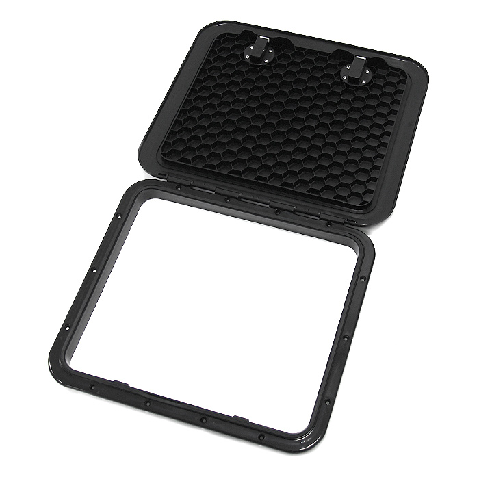 Крышка рундука SEAFLO 460x520 мм с замком, черный пластик