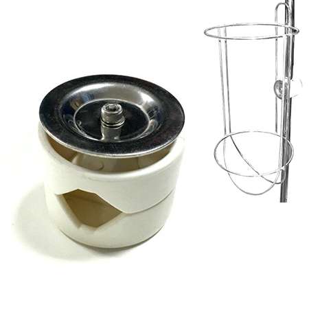 Кронштейн для крепления корзин кранцев к рейлингу