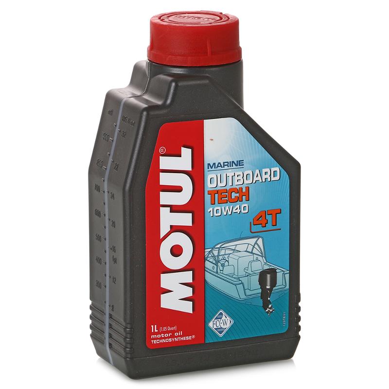 Масло моторное 4-х тактное для лодочных моторов полусинтетическое Motul Outboard TECH 4T 10W40 1л