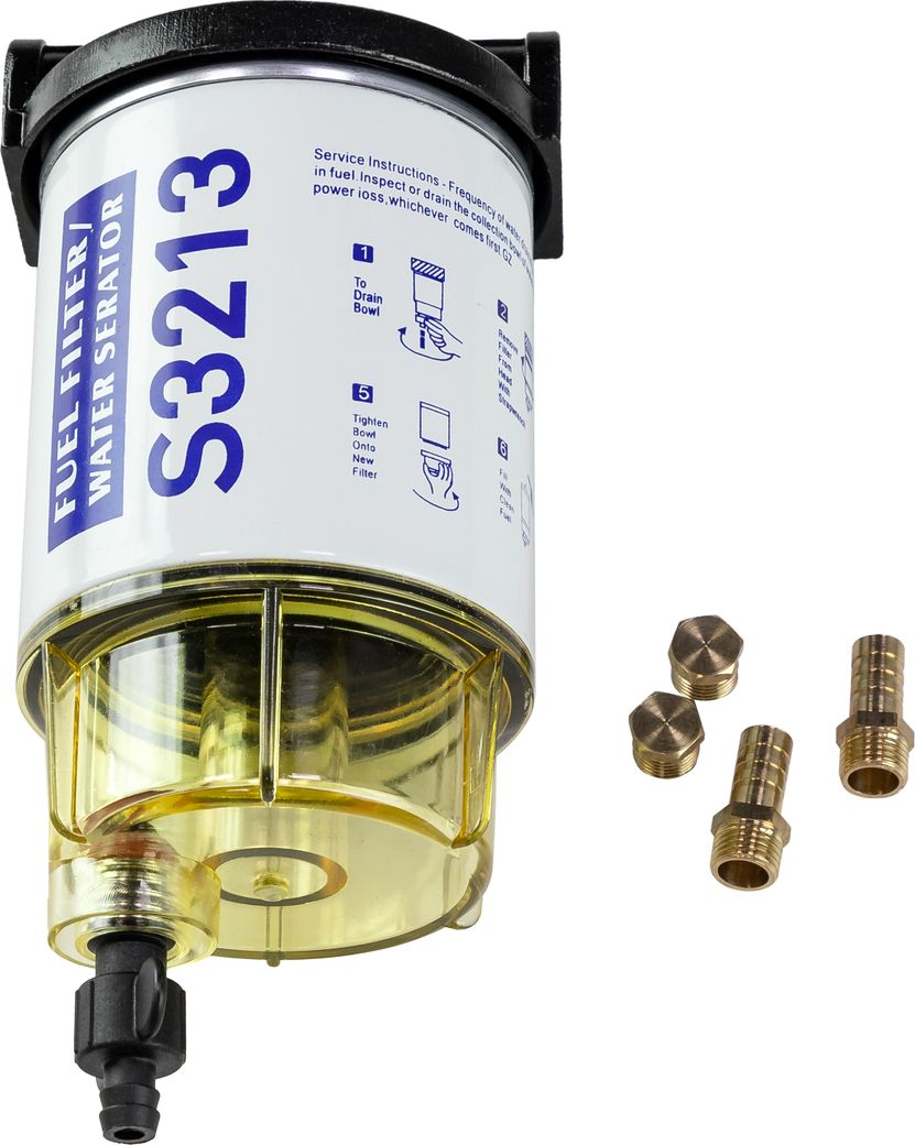 Фильтр топливный 10 мк с креплением и водосборником (упаковка из 4 шт.)