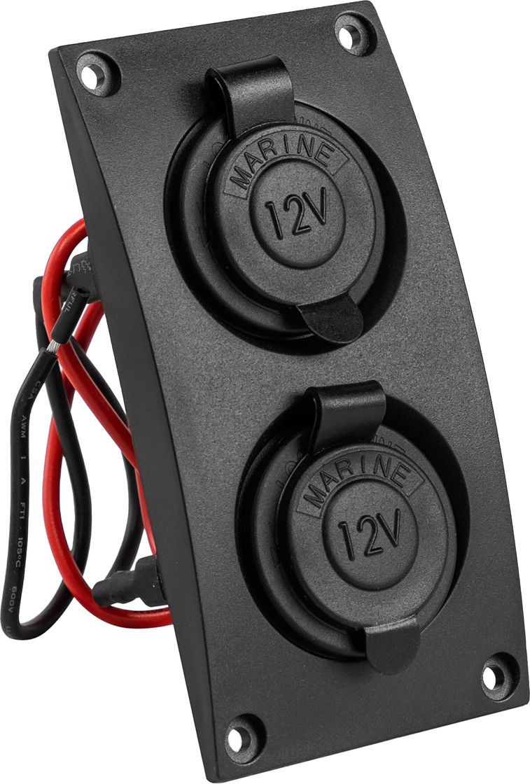 Панель с 2-мя прикуривателями