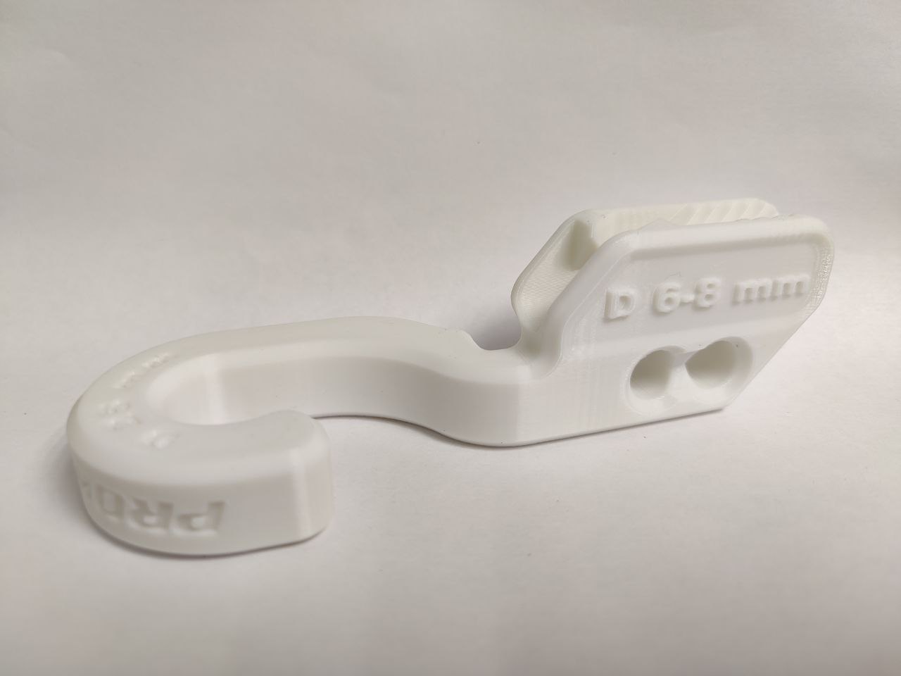 Держатель кранца на трубу 25 мм белый (к-кт 2шт), Прокатись.Ру