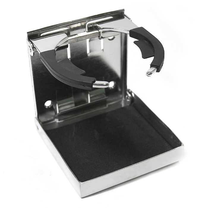 Держатель стакана регулируемый, нержавеющая сталь SUNFINE, 101×97мм